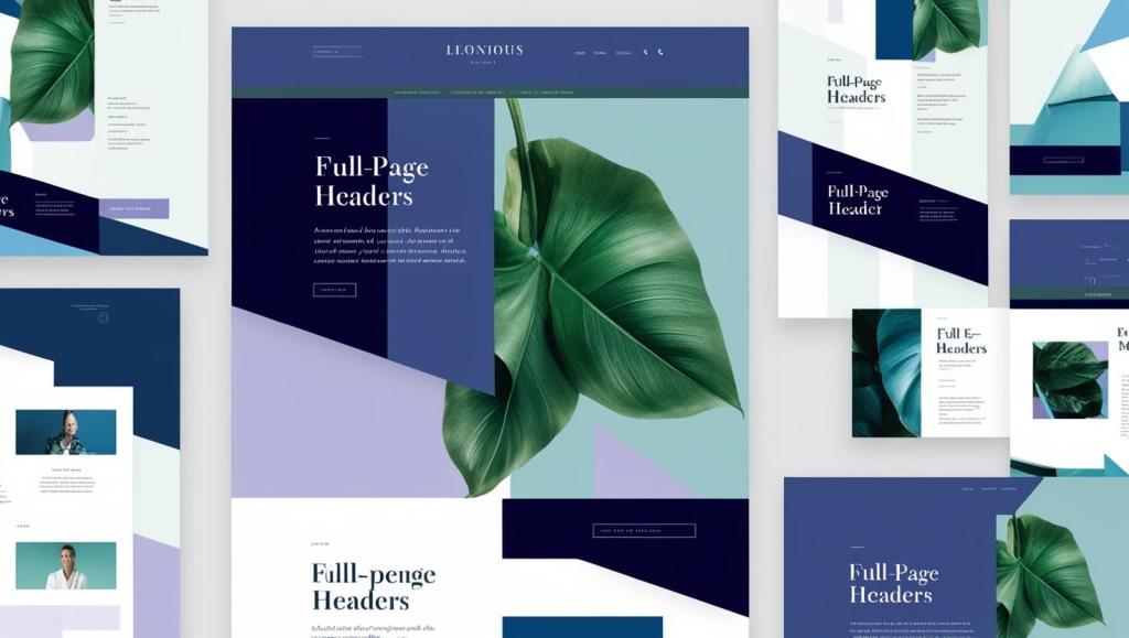 A modern website showcasing full-page headers with impactful visuals
A common method deployed when designing for today.