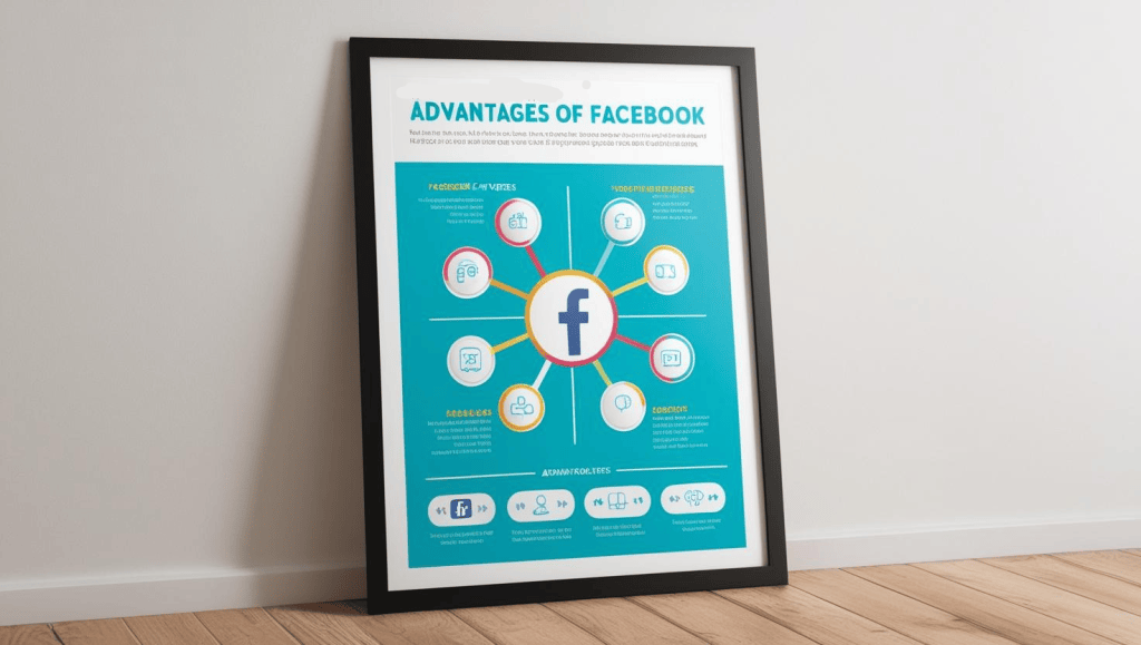 an image depicting the advantages of facebook.