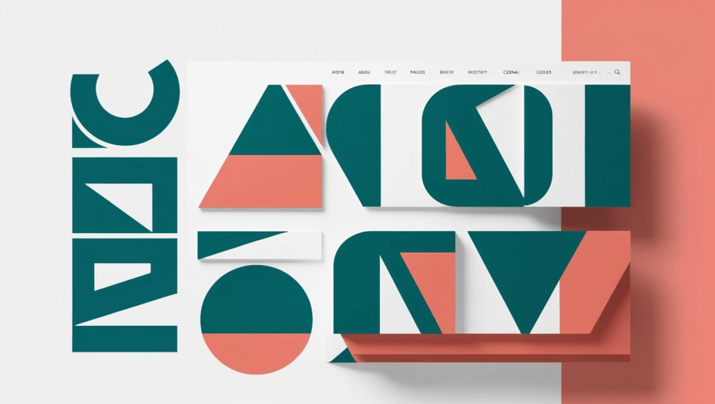 A modern website showcasing web design trends related to bold font typography to captivate audiences.