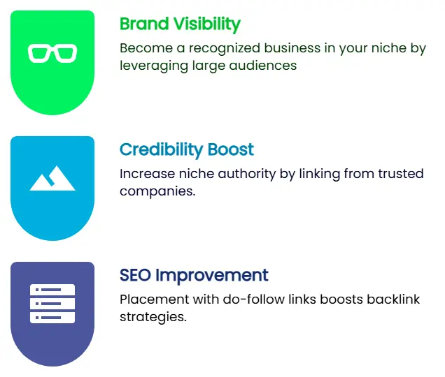 An infographic showing the key benefits of press releases.